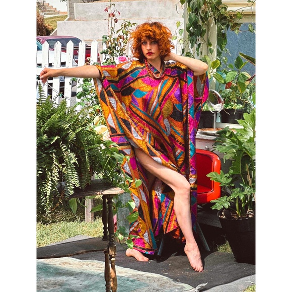 1970s Ruth Norman for Neiman Marcus Caftan! - Picture 1 of 16